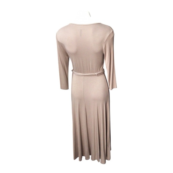 Rags and Couture Beige Midi Dress - Picture 3 of 4